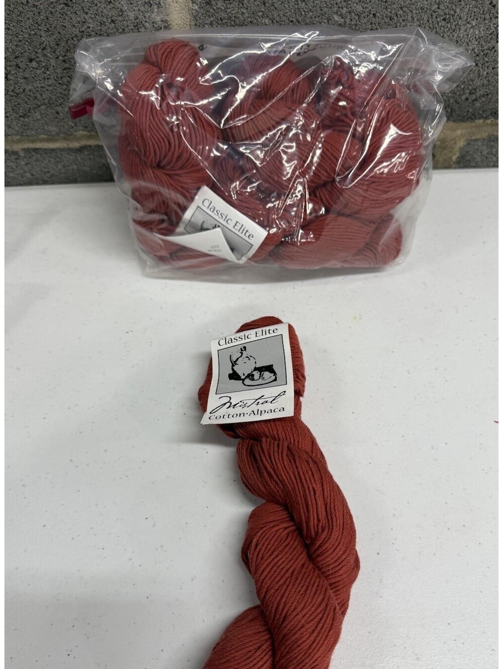 Classic Elite Yarns ‘Mistral’ Alpaca/Cotton Shade 1323 5 Skein Lot